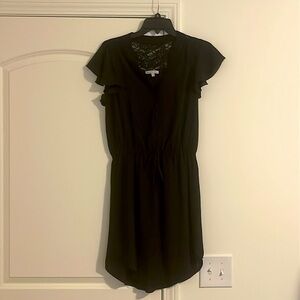 charlotte russe Black Short Sleeve Lined Dress Size M